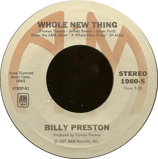 Billy Preston - Whole New Thing / Wide Stride