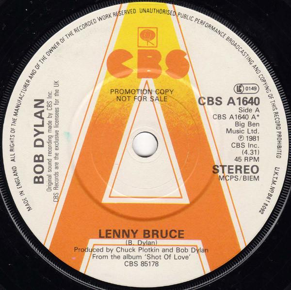 Bob Dylan - Lenny Bruce / Dead Man, Dead Man