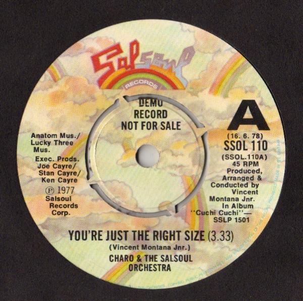Charo, The Salsoul Orchestra - You're Just The Right Size
