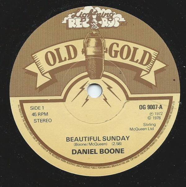 Daniel Boone - Beautiful Sunday / Truly Julie