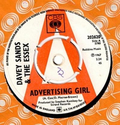Davey Sands, The Essex  - Advertising Girl