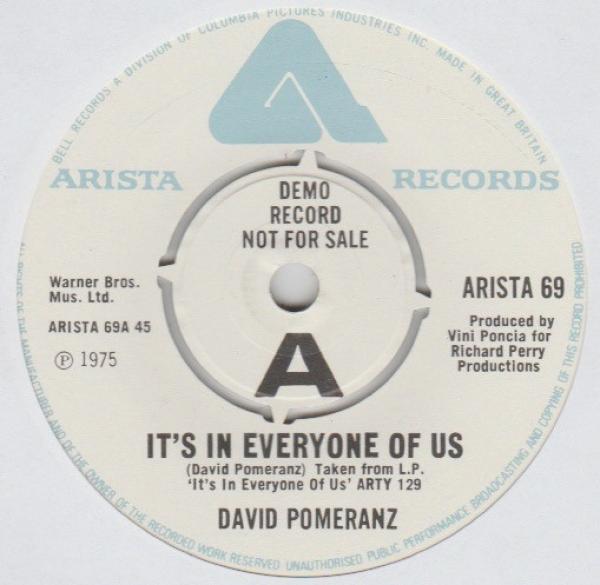 David Pomeranz - It's In Everyone Of Us