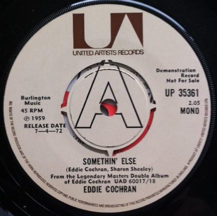 Eddie Cochran - Somethin' Else/Three Steps To Heaven