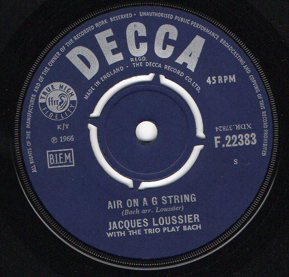 Jacques Loussier Trio - Air On A G String