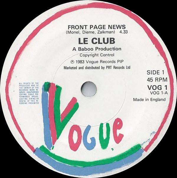 Le Club - Front Page News