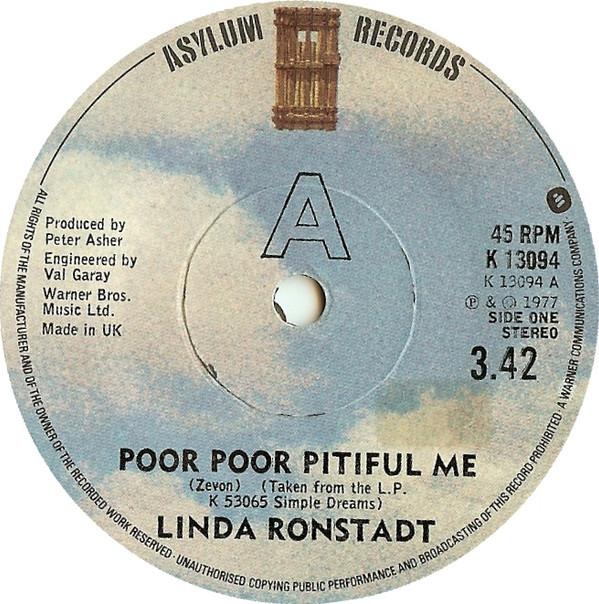 Linda Ronstadt - Poor Poor Pitiful Me