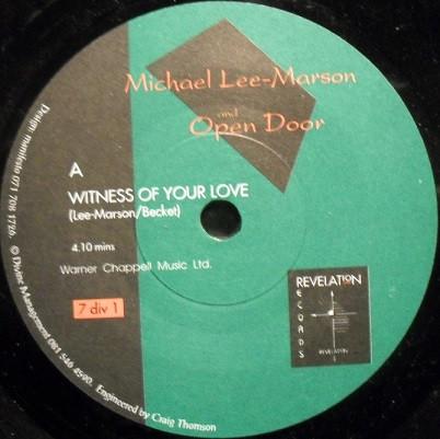 Michael Lee-Marson, Open Door  - Witness Of Your Love