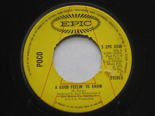 Poco  - A Good Feelin' To Know