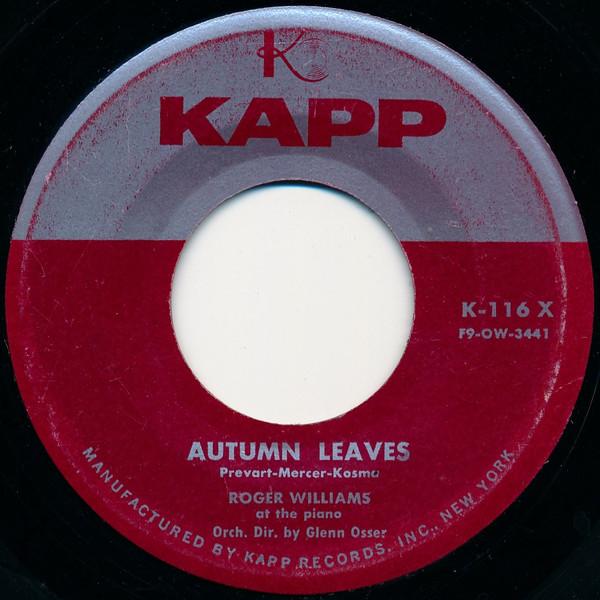 Roger Williams  - Autumn Leaves / Take Care