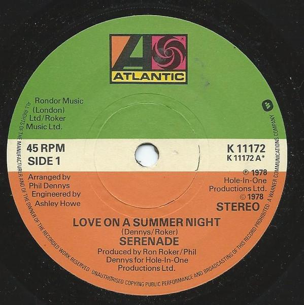 Serenade  - Love On A Summer Night