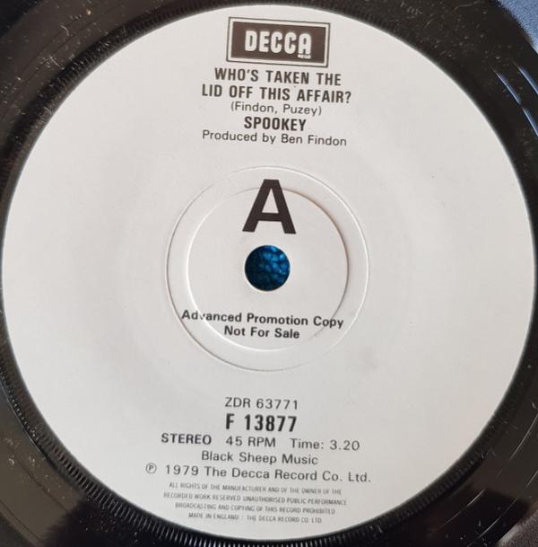 Spookey - Who's Taken The Lid Off This Affair?