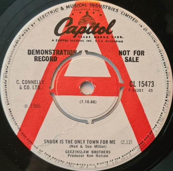 The Geezinslaw Brothers - Snook Is The Only Town For Me / You Wouldn't Put The Shuck On Me