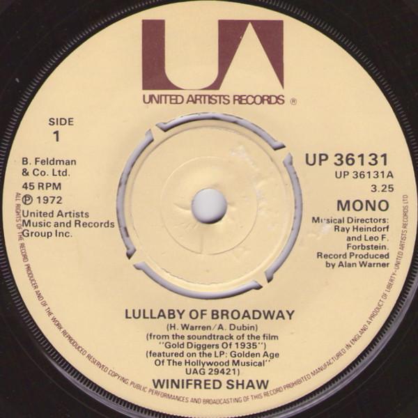 Winifred Shaw, Dick Powell  - Lullaby Of Broadway / Young And Healthy